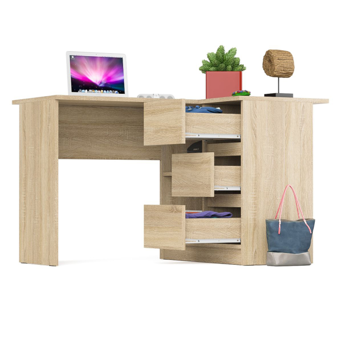 Детские столы, Угловой компьютерный стол Мори МС-16 правый