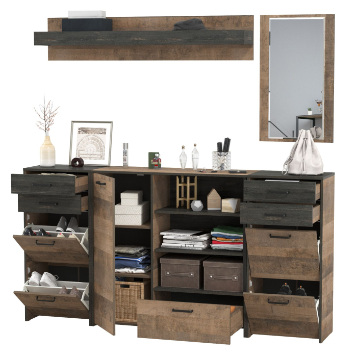 Прихожие, Мебель для прихожей Трувор № 177 с навесной полкой