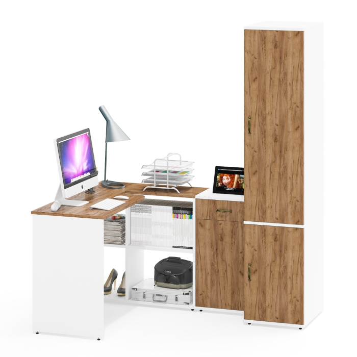 Домашние кабинеты, Лидер-8 уголок школьника и место для одежды