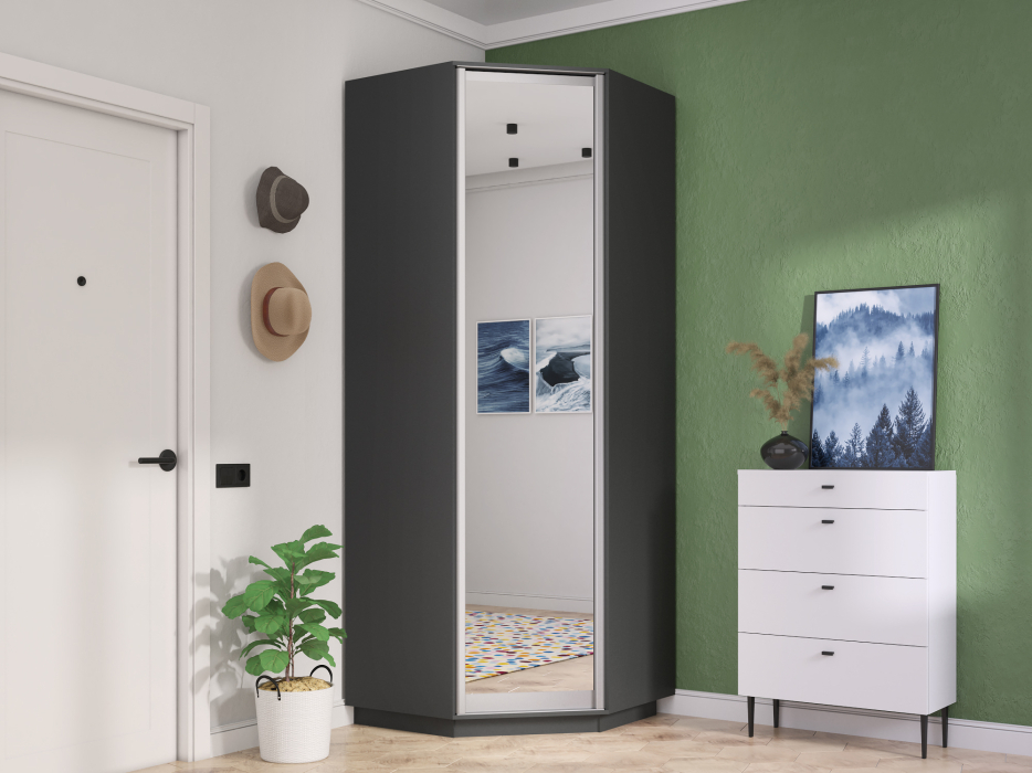 Для одежды, Шкаф распашной Угловой Экспресс, 90х90х220 см