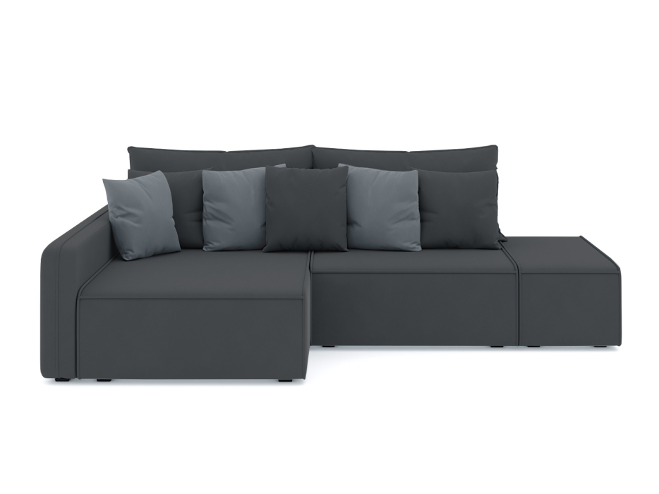 Диваны угловые в гостиную, Диван-кровать угловой Портленд еврокнижка НПБ, велюр