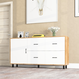 Комод широкий с дверкой и ящиками РВК 125-1704