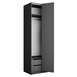 Шкаф складной Е1 Локер ("Гармошка" с системой Push to Move/Правый)81х52.5х220 см, с модулем