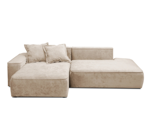 Диван угловой "Бали"со спальным местом, микровелюр