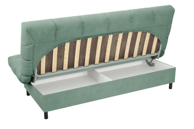 Диван прямой ЮТА, с черными ножками