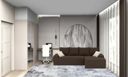 Диван-кровать угловой Нордвикс Мини, велюр