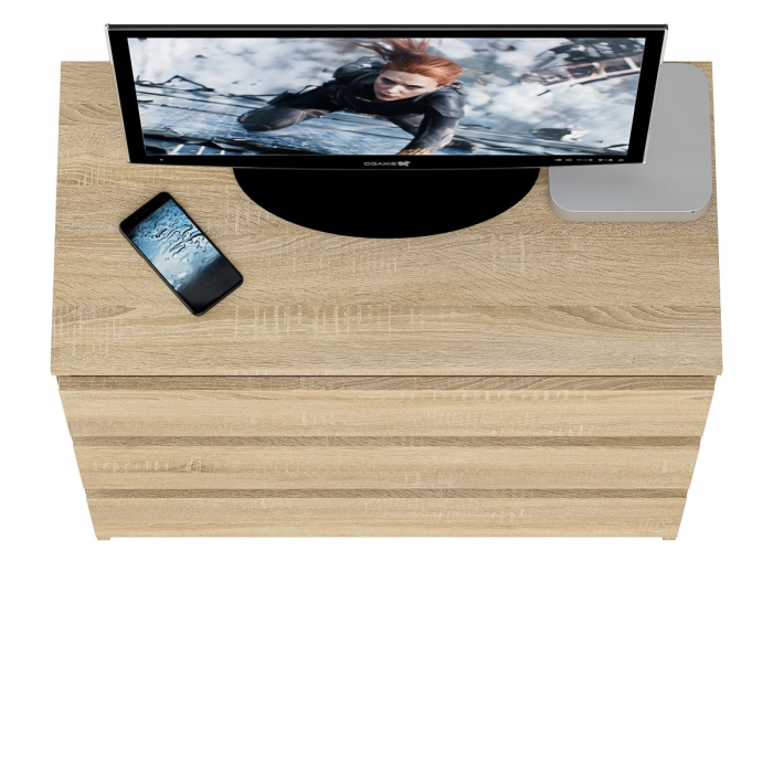 Комоды, Комод три ящика Мори МК800.1