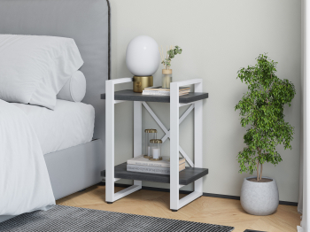 Тумба прикроватная Айсберг Лофт 40 белый