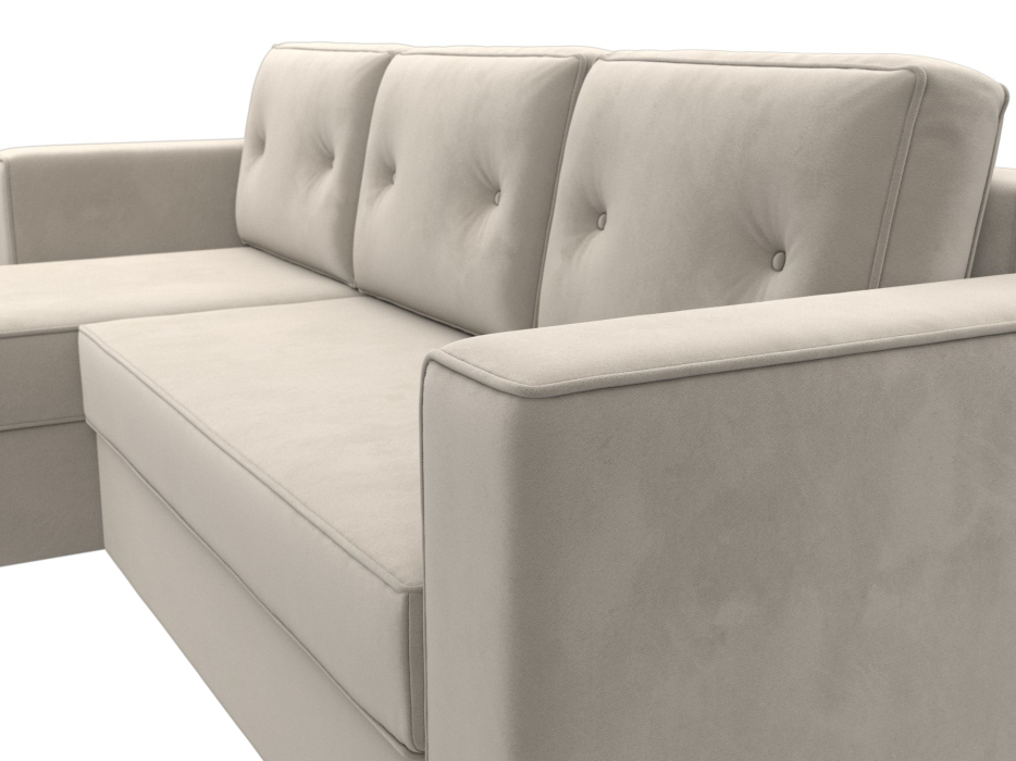 Диваны угловые в гостиную, Угловой диван Принстон левый угол, микровельвет