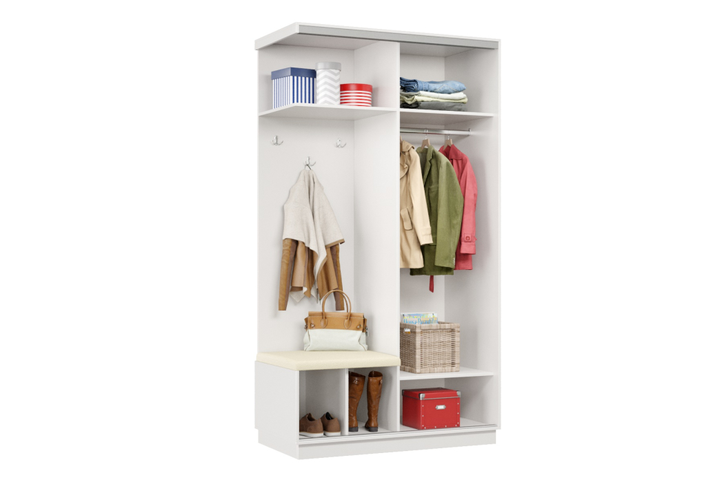 Прихожие, Прихожая Премьер 02 Лайт Мини 11 Левая Мягкая