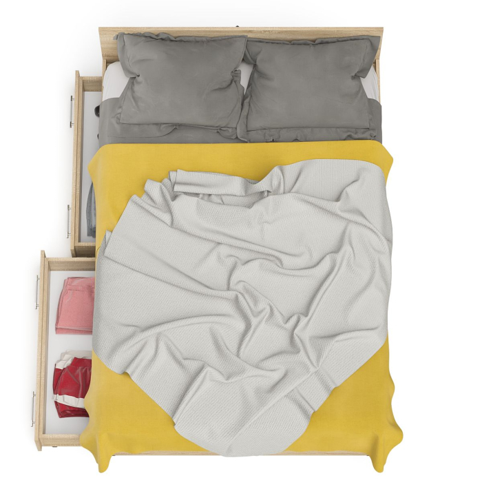 Кровати 140х200, Кровать с ящиками Мори 1400