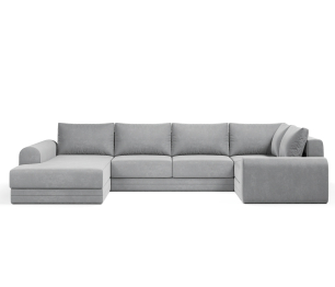 Угловой диван Модерно П-образный, велюр