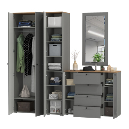 Набор мебели в прихожую Остин с зеркалом № 38