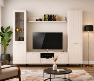 Набор для гостиной Турин Кашемир серый/МДФ Кашемир