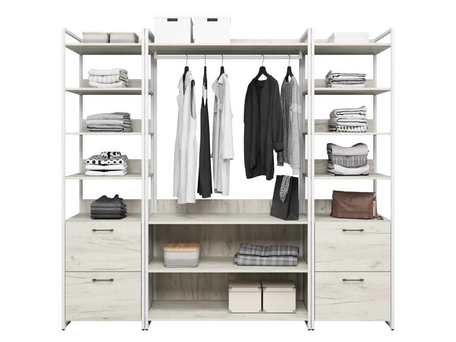 Прихожие, Гардеробная Urban Лофт 04 Белый