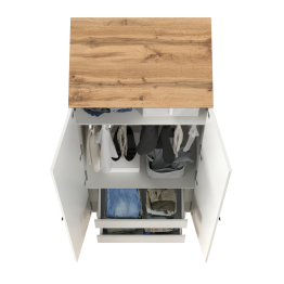 Шкаф для одежды две двери внутри три выдвижных ящика Остин 13.336.02