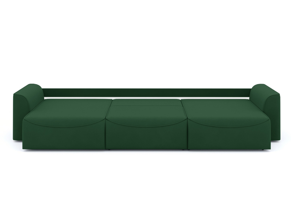 Диваны угловые в гостиную, Диван-кровать П-образный Рафаэль еврокнижка НПБ, велюр