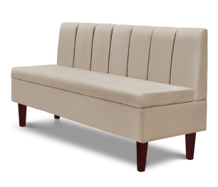 Диван прямой на ножках Лео 154, микровелюр