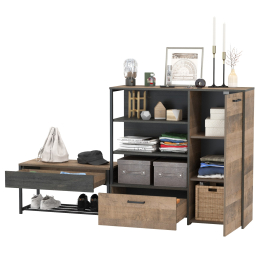 Комод с ящиком и нишами и обувница с сиденьем Трувор