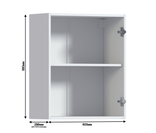 Кантри шкаф 60 навесной с фасадом