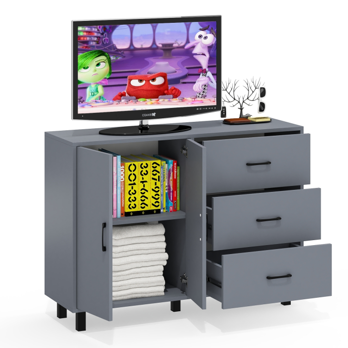 Комоды, Комод-тумба две дверки и три ящика РВК 123-1204