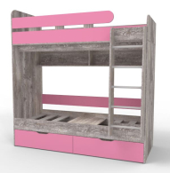 Для подростков, Двухъярусная кровать Юниор 5 80x160 Бетон
