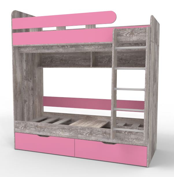 Для подростков, Двухъярусная кровать Юниор 5 80x160 Бетон