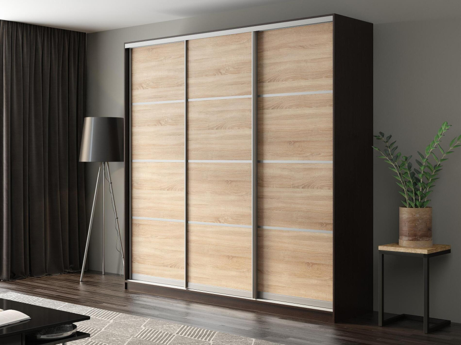 Шкафы-купе, Шкаф-купе Айсберг 240 ВЕНГЕ (сонома/глухой)