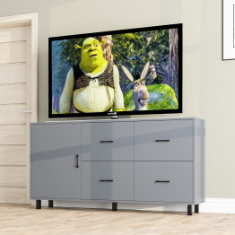 Комод широкий с дверкой и ящиками РВК 125-1704