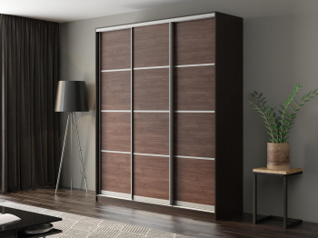 Шкаф-купе Айсберг 200 ВЕНГЕ (шамони темный/глухой)