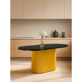 Стол Барон О 200 х 90 (золотые ноги)