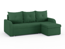 Диваны угловые в гостиную, Диван-кровать угловой Мини Люкс трехсекционная еврокнижка, велюр