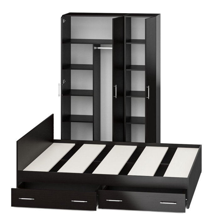 Спальные гарнитуры, Спальный гарнитур № 1 Стандарт с кроватью 1800 с ящиками