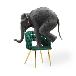 Стул на металлокаркасе Ball