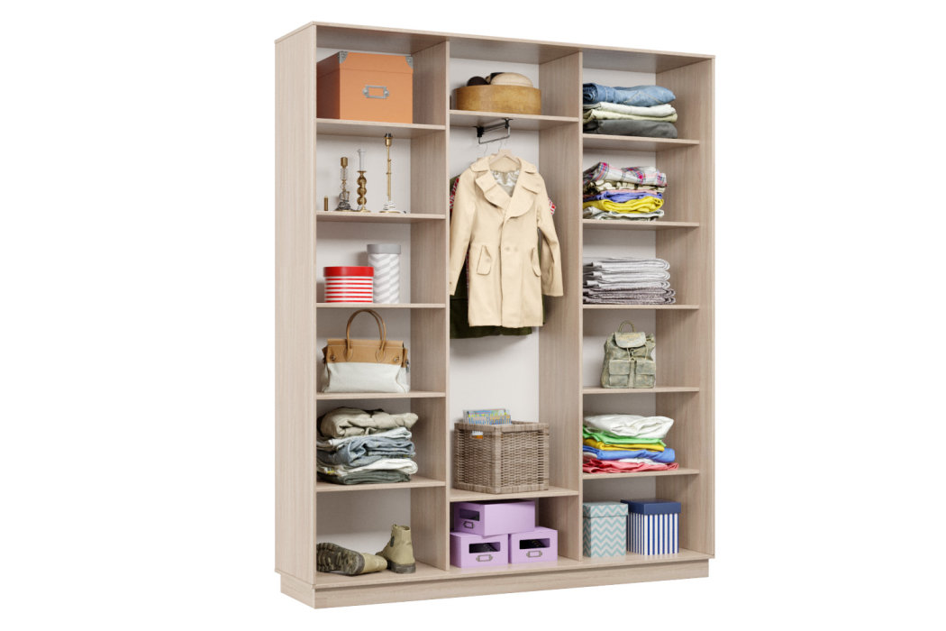 Шкафы-купе 3-х дверные, Шкаф-купе Премьер Лайт 29 (08;05;08) трехдверный