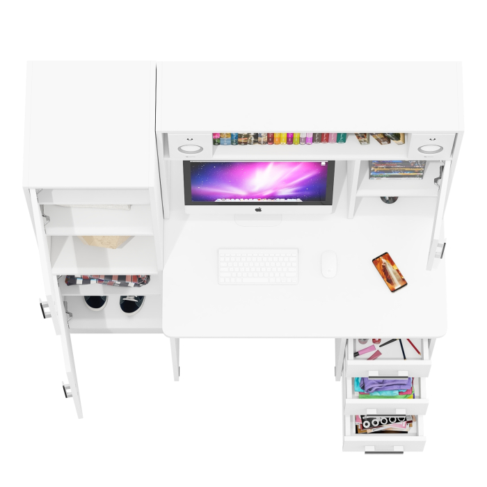 Прямые компьютерные столы, Компьютерный стол с колонкой СК-9