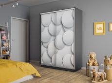 Шкафы-купе 2-х дверные, Шкаф-купе Экспресс 2-х дверный Фотопечать Шары Стекла 120х45х240