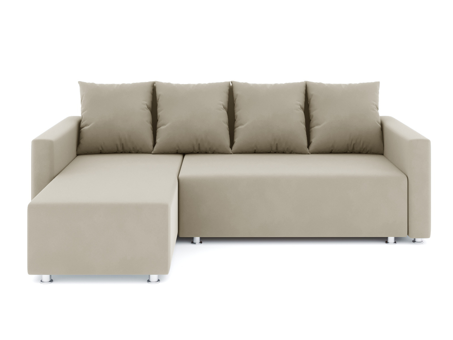 Диваны угловые в гостиную, Диван-кровать угловой Челси еврокнижка, велюр