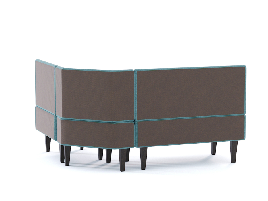 Кухонные уголки, Диван кухонный угловой Лео, рогожка