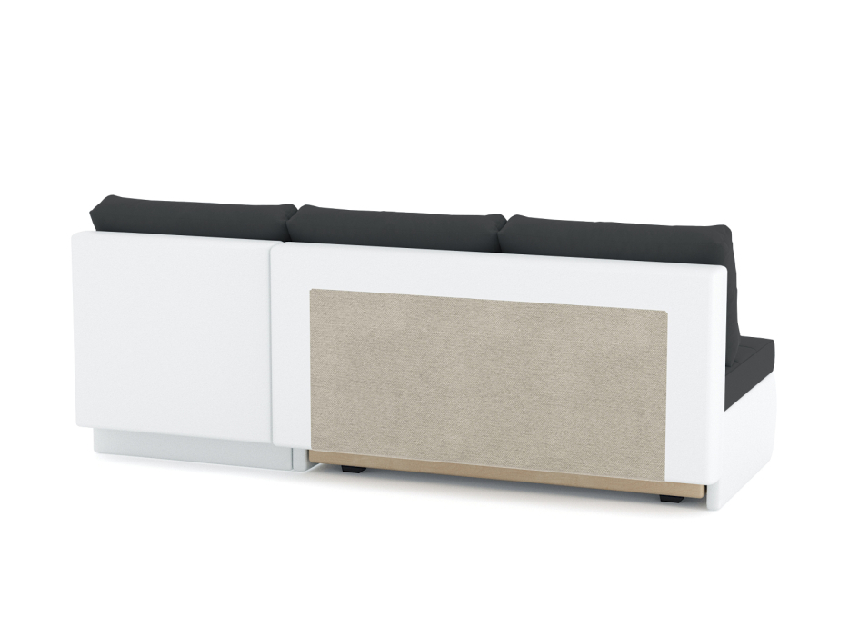 Диваны угловые в гостиную, Диван-кровать угловой Кормак без подлокотников, велюр /кож.зам