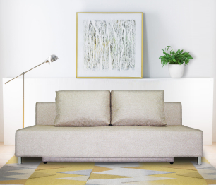 Диван-кровать еврокнижка Парма Комфорт, 140, рогожка