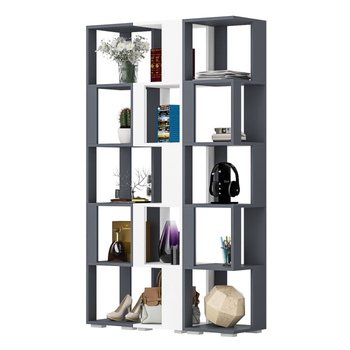 Стеллажи, Комплект их 3-х открытых стеллажей.