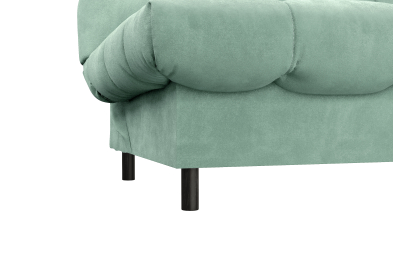 Диван прямой ЮТА, с черными ножками