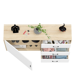 Комод с дверкой и ящиками РВК 122-1504