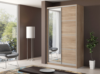 Шкаф купе 2-х дверный Айсберг 150 +зеркало