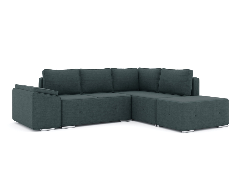 Диваны угловые в гостиную, Диван-кровать угловой Хавьер  ПБ еврокнижка, рогожка Люкс