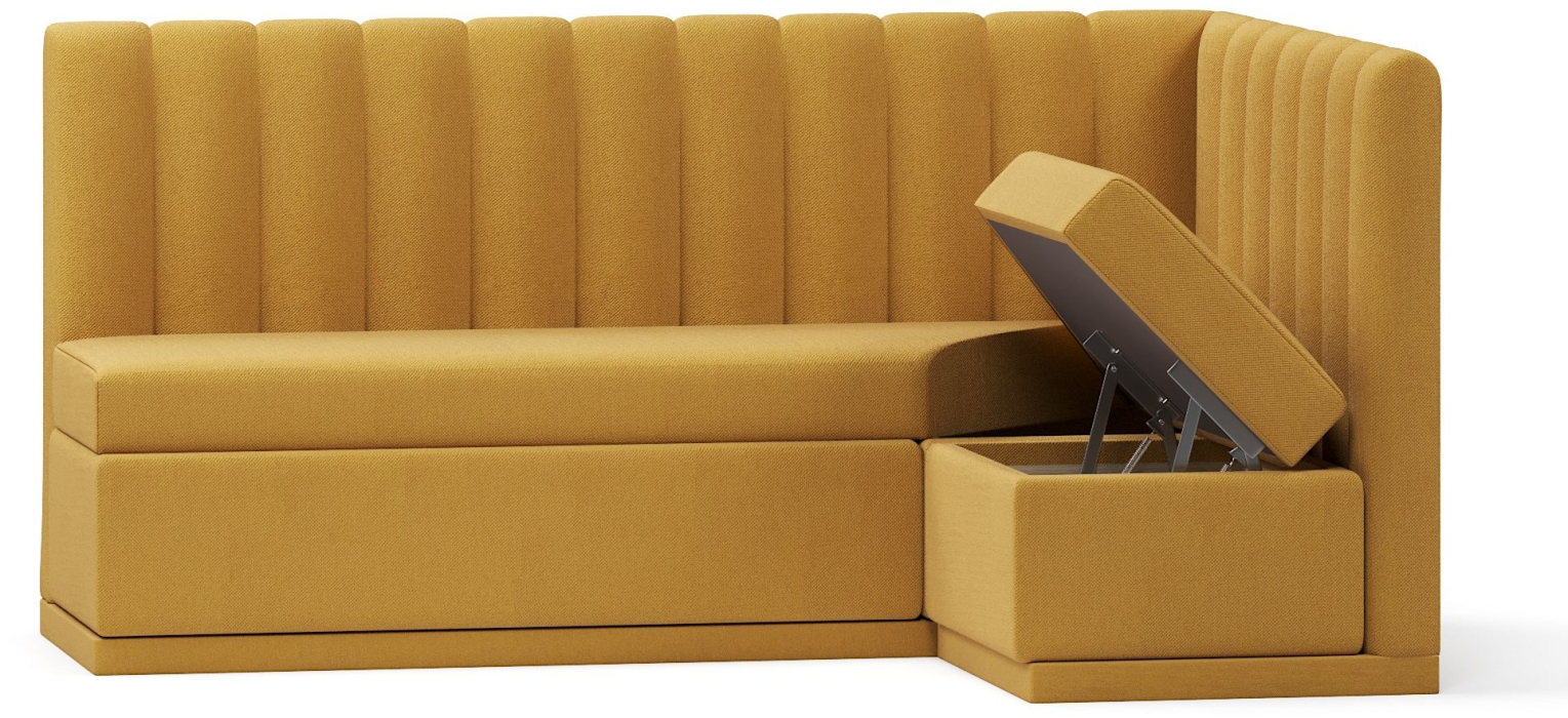 Диваны угловые, Кухонный угловой нераскладной диван Кафф, велюр