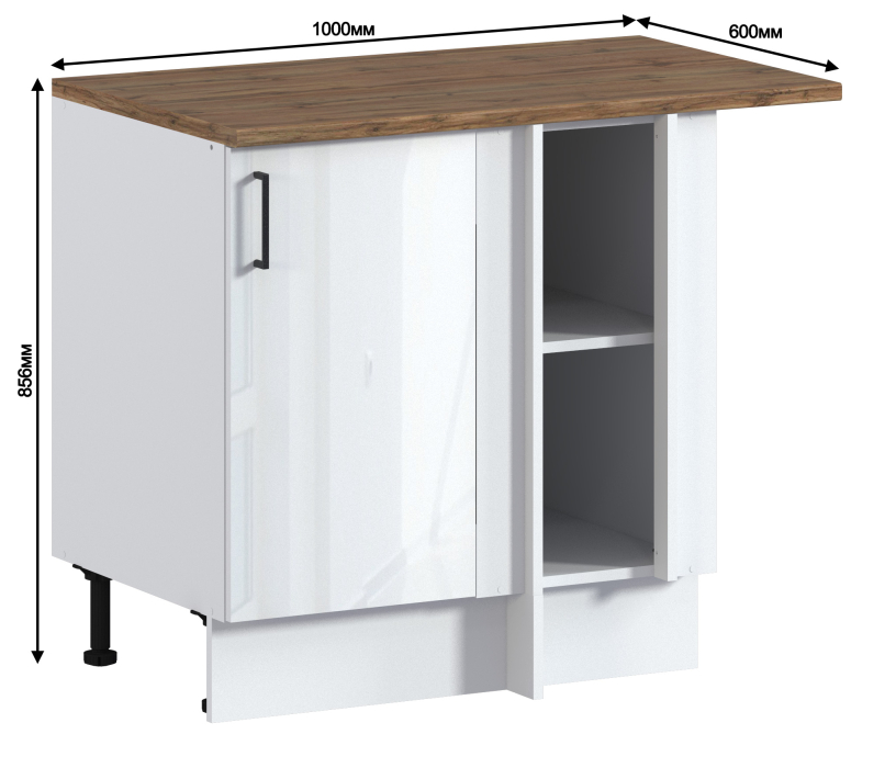 Напольные, Берн стол 1 дв 100х86 см