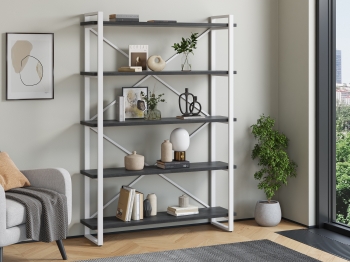 Стеллаж Айсберг Лофт 120х182-2 белый