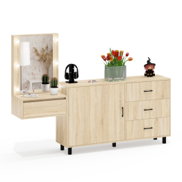 Стол косметический навесной с подсветкой и комод 122-1504